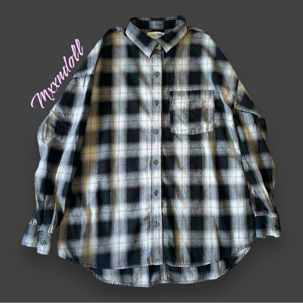 Black and white flannel